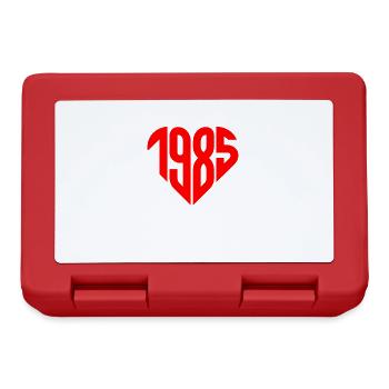 1985 Herz Jahr 1985 Geschenk zum 40. Geburtstag - Brotdose - Rot - Vorne