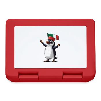 Pinguin - Brotdose - Rot - Vorne