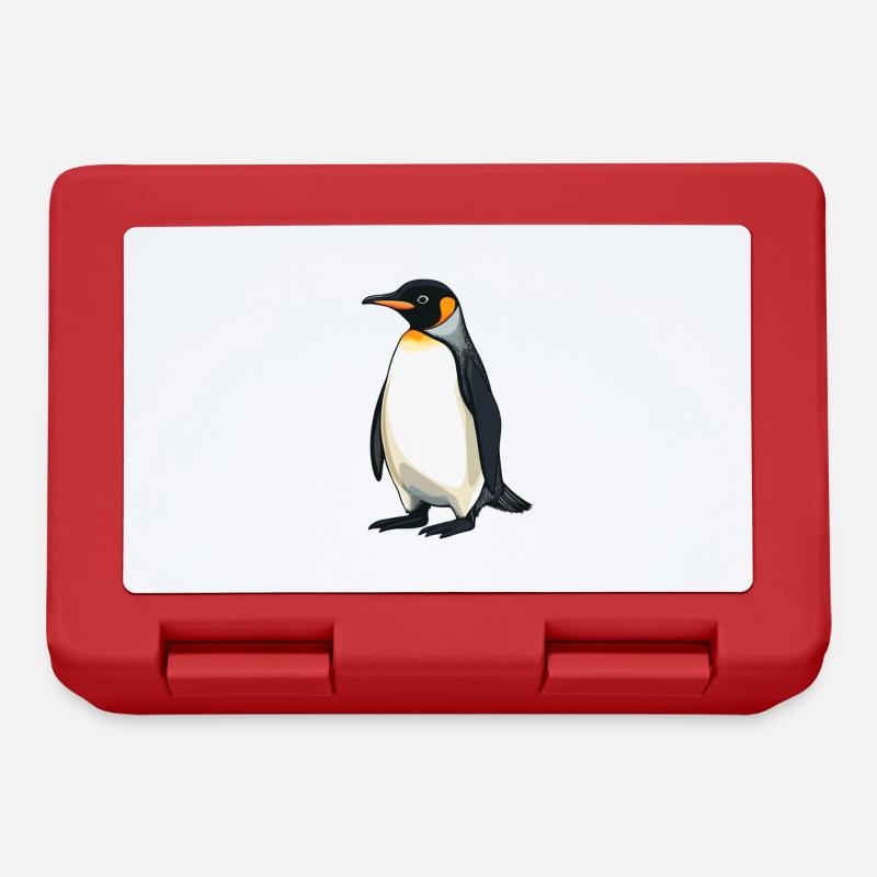 Pinguine Pinguin - Brotdose - Rot