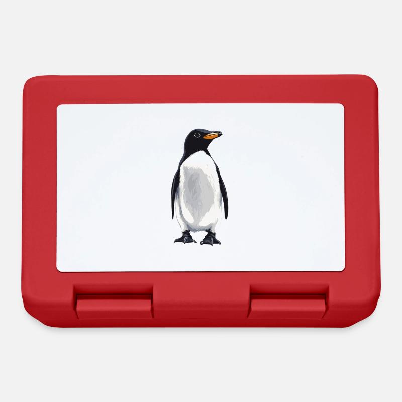 Pinguine Pinguin - Brotdose - Rot