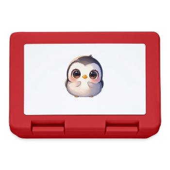 Pinguine Pinguin - Brotdose - Rot - Vorne