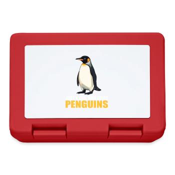 Pinguine Pinguin - Brotdose - Rot - Vorne