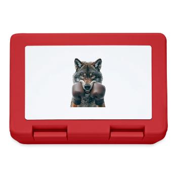 Wolf - Brotdose - Rot - Vorne
