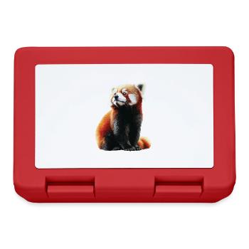 Roter Panda - Brotdose - Rot - Vorne