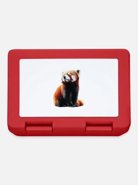 Roter Panda - Brotdose - Rot
