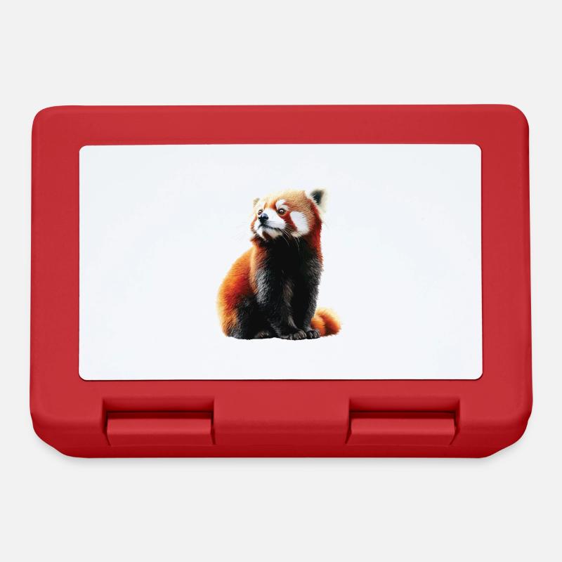 Roter Panda - Brotdose - Rot