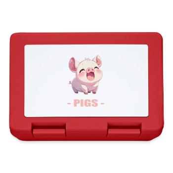 Pig Pig - Lunchbox - red - Front