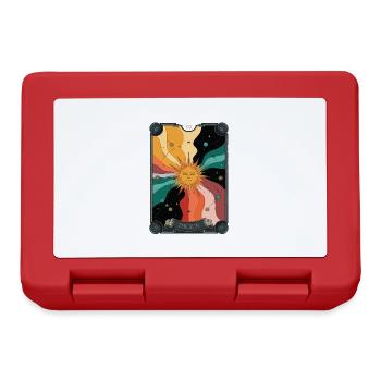Tarotkarte - Brotdose - Rot - Vorne