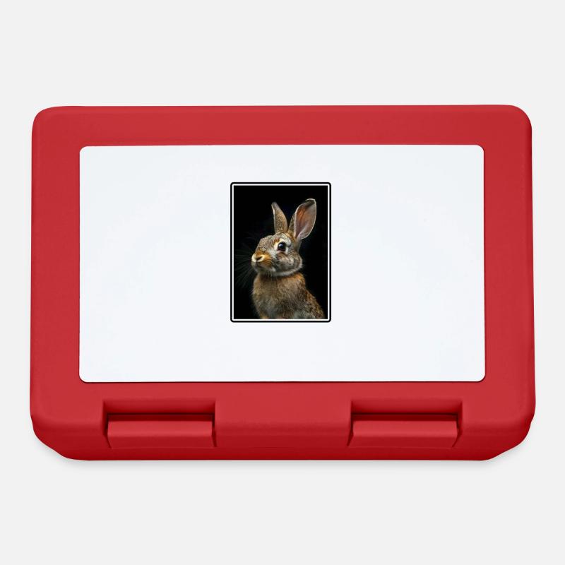 Hasen Hase - Brotdose - Rot