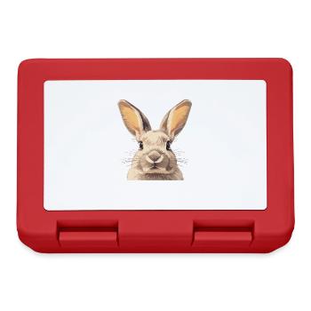 Hasen Hase - Brotdose - Rot - Vorne