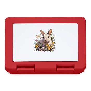 Hasen Hase - Brotdose - Rot - Vorne