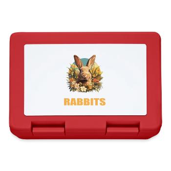 Lapin Lapin - Boîte à goûter - rouge - Devant