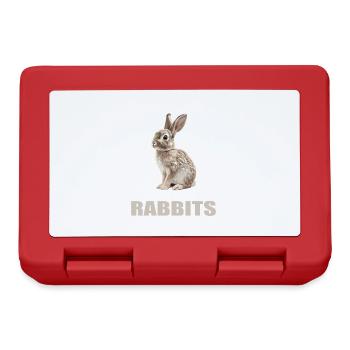 Lapin Lapin - Boîte à goûter - rouge - Devant