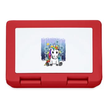 Unicorn Nature Nature Lover Unicorns Kids Child - Lunchbox - red - Front