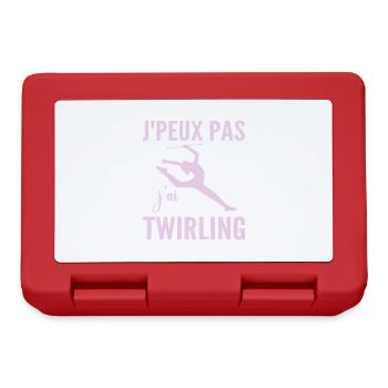 I can't I twirling humor woman twirling - Lunchbox - red - Front