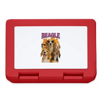 Beagle - Brotdose - Rot - Vorne