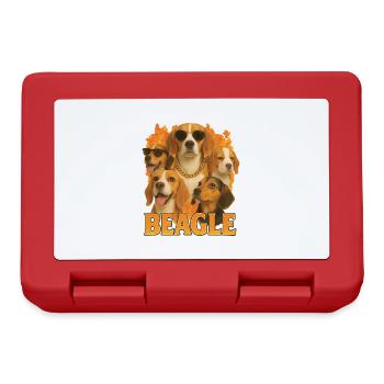 Beagle - Brotdose - Rot - Vorne