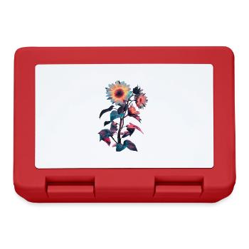 Sonnenblume - Brotdose - Rot - Vorne
