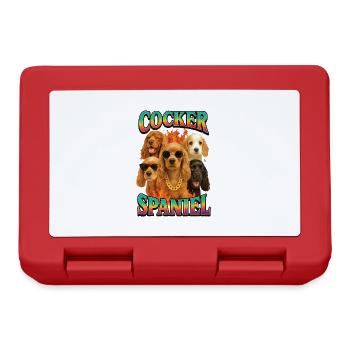 Cocker Spaniel - Brotdose - Rot - Vorne