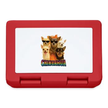 Chihuahua - Brotdose - Rot - Vorne