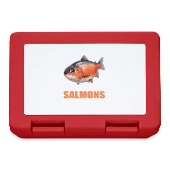 Lachse Lachs - Brotdose - Rot - Vorne