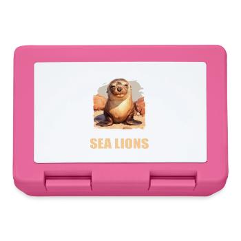 Sea Lions Sea Lion - Lunchbox - pink - Front