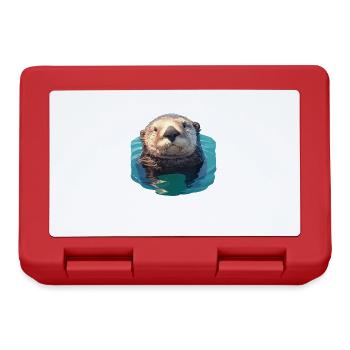 Sea otter - Lunchbox - red - Front