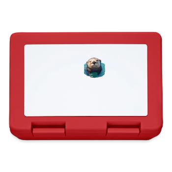 Sea otter - Lunchbox - red - Front