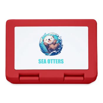 Sea otter - Lunchbox - red - Front