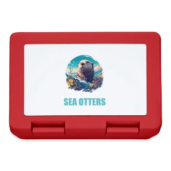 Sea otter - Lunchbox - red - Front
