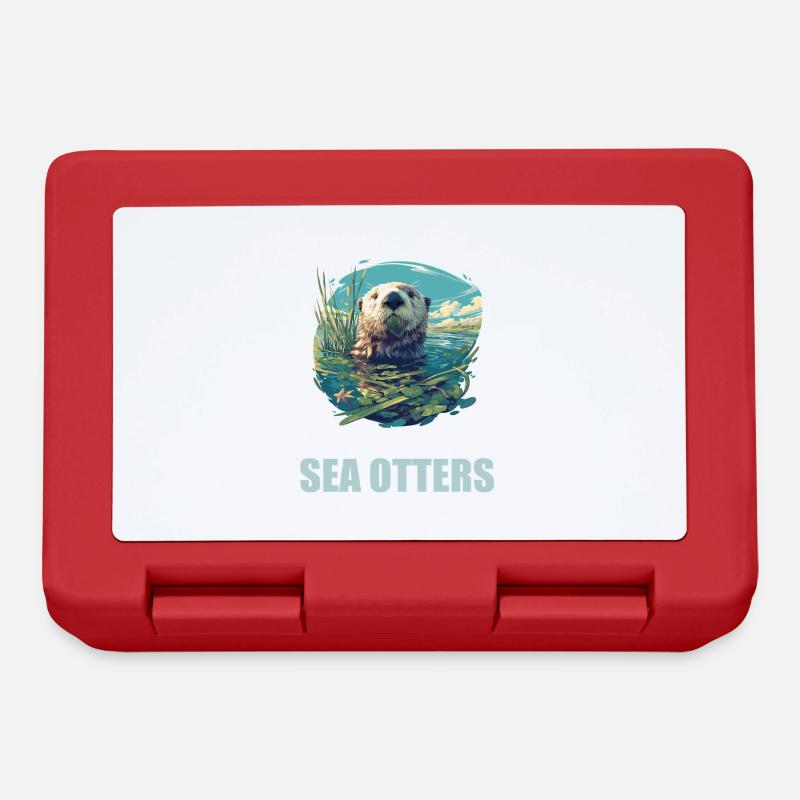 Seeotter - Brotdose - Rot