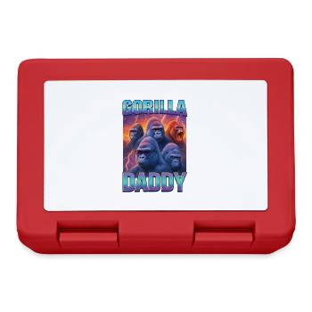 Gorilla-Papa - Brotdose - Rot - Vorne