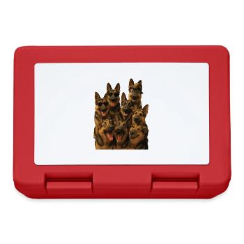 Deutscher Schäferhund - Brotdose - Rot - Vorne
