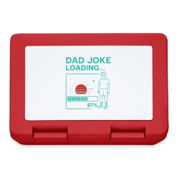 Dad Joke Loading - Brotdose - Rot - Vorne