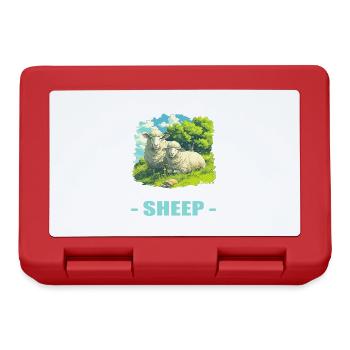 Sheep Sheep - Lunchbox - red - Front