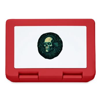 Gamer Skull - TechGaming Totenkopf - Brotdose - Rot - Vorne