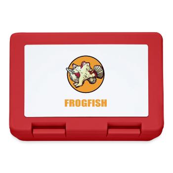 Frogfish Anglerfisch - Lunchbox - red - Front