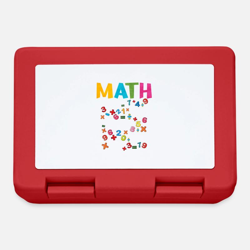 Mathe - Brotdose - Rot