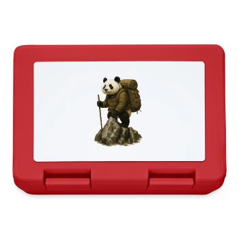 Panda Hiking - Lunchbox - red - Front