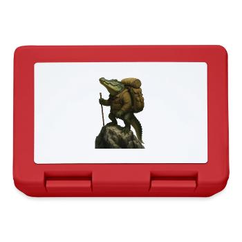 Crocodile Hiking - Lunchbox - red - Front