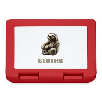 Sloths Sloth - Lunchbox - red - Front