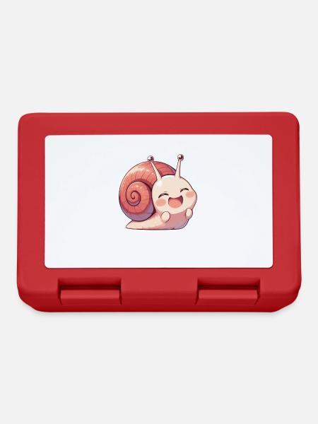 Schnecken Schnecke - Brotdose - Rot