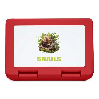 Schnecken Schnecke - Brotdose - Rot - Vorne