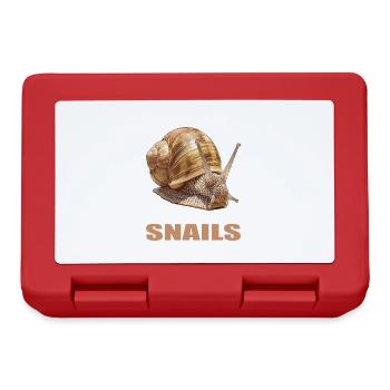 Schnecken Schnecke - Brotdose - Rot - Vorne