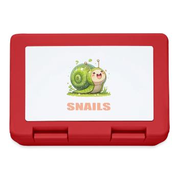 Schnecken Schnecke - Brotdose - Rot - Vorne