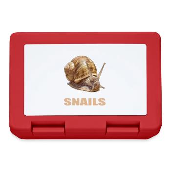 Schnecken Schnecke - Brotdose - Rot - Vorne