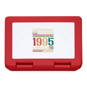 Vintage 1995 Septembre Cadeau Anniversaire Rétro - Boîte à goûter - rouge - Devant