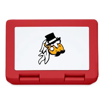 Cheval Sir Lord Rich Monocle Lunettes Chapeau haut de forme - Boîte à goûter - rouge - Devant