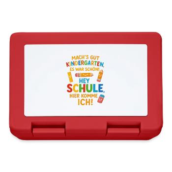 Take care kindergarten, Hey School 2025 - Lunchbox - red - Front