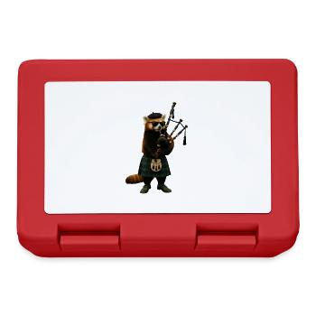 Roter Panda Dudelsack - Brotdose - Rot - Vorne